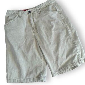 GUESS 100% cotton shorts men’s 33 tan beige casual cargo